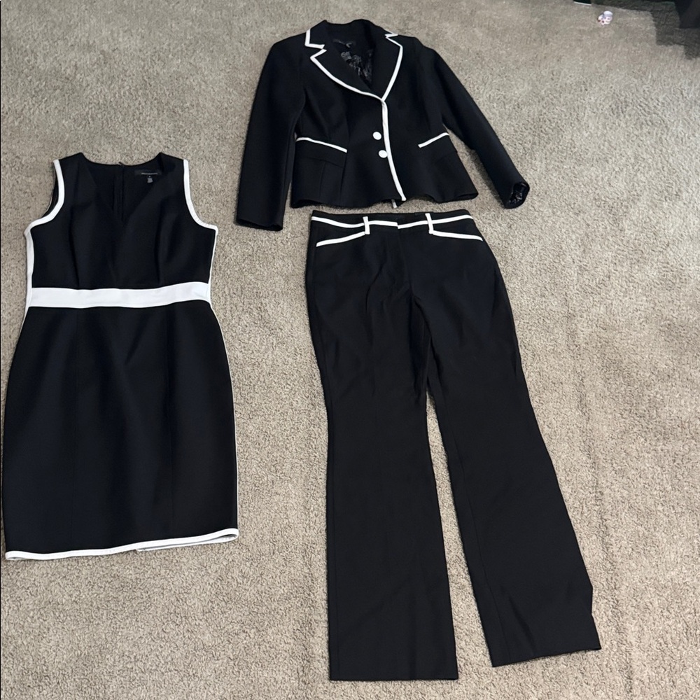 Black and White Sleeveless Dress